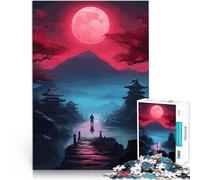 Puzzle 1000 pezzi per adolescenti Arte giapponese rosso-nera giochi divertenti per famiglie offerte come regali per tutta la famiglia 75x50cm