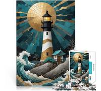 Puzzle 1000 pezzi per adolescenti Arte Kintsugi del faro Giocattoli educativi per l'apprendimento Giochi per famiglie grande regalo 52x38cm