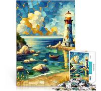 Puzzle 1000 pezzi per adolescenti Arte Kintsugi del faro Giocattoli educativi per l'apprendimento Giochi per famiglie Adatto alle coppie 38x26cm