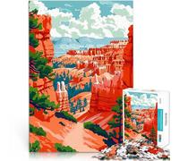 Puzzle 1000 pezzi per adolescenti Arte naturalistica del Bryce Canyon Sfida difficile Decorazione murale Regali unici per compleanno e Natale 38x26cm