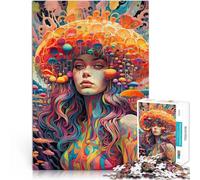 Puzzle 1000 pezzi per adolescenti Arte psichedelica Giocattoli educativi per l'apprendimento Giochi per famiglie Un'opera d'arte 38x26cm