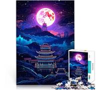 Puzzle 1000 pezzi per adolescenti Arte vettoriale del paesaggio giapponese Divertimento in famiglia Decorazioni e regali unici per la casa 52x38cm