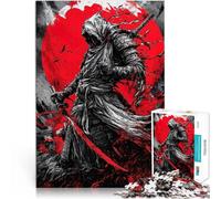 Puzzle 1000 pezzi per adolescenti assassino samurai giapponese Riduzione dello stress interessante Gioco educativo per compleanno e Natale 75x50cm