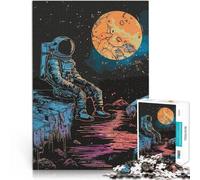 Puzzle 1000 pezzi per adolescenti Astronauta che contempla lo spazio Giochi educativi fai da te Decorazioni e regali unici per la casa 38x26cm