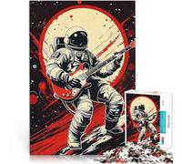 Puzzle 1000 pezzi per adolescenti Astronauta della musica giochi divertenti per famiglie Ogni pezzo è unico - Gioco divertente e stimolante per tutta la famiglia 75x50cm