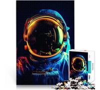 Puzzle 1000 pezzi per adolescenti Astronauta e oscurità per il giocattolo di sfida del gioco educativo Migliorare l'amore tra le coppie 75x50cm