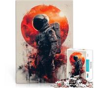 Puzzle 1000 pezzi per adolescenti Astronauta e Pianeta Rosso Per il divertimento in famiglia Gioco educativo per compleanno e Natale 38x26cm