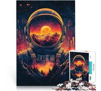 Puzzle 1000 pezzi per adolescenti Astronauta nello spazio Giocattoli di gioco impegnativi Decorazione murale Regali unici per compleanno e Natale 38x26cm