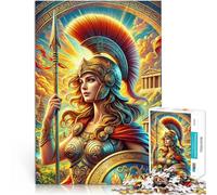 Puzzle 1000 pezzi per adolescenti Atena, dea greca Difficile da completare ma divertente e umoristico Giocattoli per la decorazione della casa 52x38cm