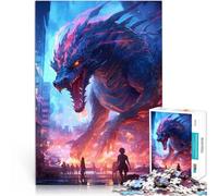 Puzzle 1000 pezzi per adolescenti Attacco del mostro drago Giocattoli per l'intrattenimento in famiglia perché è ideale come regalo per tutta la famiglia 75x50cm