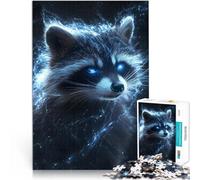 Puzzle 1000 pezzi per adolescenti Aura dell'onda blu del procione Giocattoli Giochi Educativi Antistress Ottimi regali e giocattoli 38x26cm