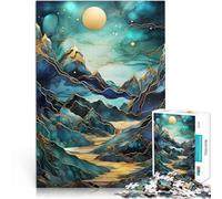 Puzzle 1000 pezzi per adolescenti Aurora boreale astratta Giocattoli Giochi Educativi Antistress Giocattoli per la decorazione della casa 38x26cm