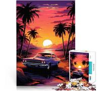 Puzzle 1000 pezzi per adolescenti Auto d'epoca Antistress Vacanza in patria Uccidere il tempo è ideale come regalo per tutta la famiglia 38x26cm