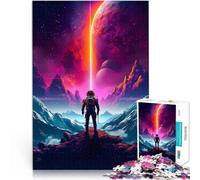 Puzzle 1000 pezzi per adolescenti Avventure degli astronauti Giocattolo educativo antistress Decorazioni e regali unici per la casa 38x26cm