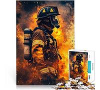Puzzle 1000 pezzi per adolescenti Azione dei vigili del fuoco giochi divertenti per famiglie Collezione di artisti, Belle arti 75x50cm