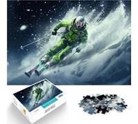 Puzzle 1000 pezzi per adolescenti Azione sugli sci Giocattolo educativo intellettuale decomprimente perché è ideale come regalo per tutta la famiglia 70x100cm