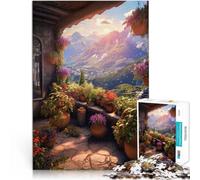 Puzzle 1000 pezzi per adolescenti Balcone toscano Giocattolo educativo intellettuale decomprimente perché è ideale come regalo per tutta la famiglia 38x26cm