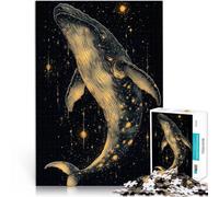 Puzzle 1000 pezzi per adolescenti Balena nelle stelle Difficile da completare ma divertente e umoristico Collezione di artisti, Belle arti 26x38cm