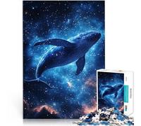 Puzzle 1000 pezzi per adolescenti Balena nello spazio Antistress Vacanza in patria Uccidere il tempo Migliorare l'amore tra le coppie 52x38cm