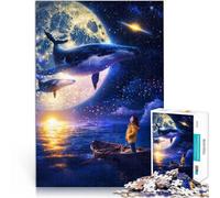 Puzzle 1000 pezzi per adolescenti Balene sussurranti Difficile da completare ma divertente e umoristico offerte come regali per tutta la famiglia 38x26cm