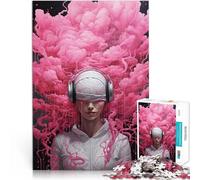 Puzzle 1000 pezzi per adolescenti Beatitudine del rumore rosa Giocattoli di gioco impegnativi Giocattoli per la decorazione della casa 52x38cm