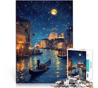 Puzzle 1000 pezzi per adolescenti Bella notte a Venezia Gioco intellettuale giocattolo Ogni pezzo è unico - Gioco divertente e stimolante per tutta la famiglia 70x100cm