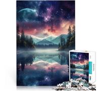 Puzzle 1000 pezzi per adolescenti Bellissimo cielo notturno Difficile da completare ma divertente e umoristico Migliorare la memoria 50x70cm