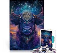 Puzzle 1000 pezzi per adolescenti Bestia mitologica Toro Allena il tuo cervello e le tue mani Giocattoli per la decorazione della casa 75x50cm