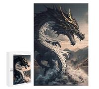 Puzzle 1000 pezzi per adolescenti Black Dragon Rising Puzzles giochi di relax promuovere la memoria intera famiglia 1000 pezzi