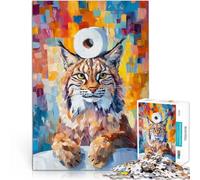 Puzzle 1000 pezzi per adolescenti Bobcat con carta igienica Vacanza a casa: uccidere il tempo è ideale come regalo per tutta la famiglia 70x100cm