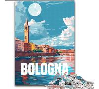 Puzzle 1000 pezzi per adolescenti Bologna Italia, giocattoli educativi per l'apprendimento, regali di compleanno unici per età 14+ 26x38cm