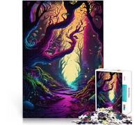 Puzzle 1000 pezzi per adolescenti Boschi incantati Difficile da completare ma divertente e umoristico Decorazioni e regali unici per la casa 75x50cm