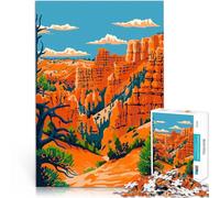 Puzzle 1000 pezzi per adolescenti Bryce Canyon Utah Stati Uniti Giocattolo educativo per l'apprendimento Giocattoli per la decorazione della casa 38x26cm