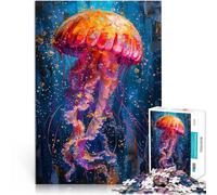 Puzzle 1000 pezzi per adolescenti Calamaro nella vernice per il giocattolo di sfida del gioco educativo Migliorare l'amore tra le coppie 52x38cm