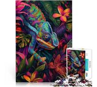 Puzzle 1000 pezzi per adolescenti Camaleonti Tropical Hide Giochi educativi Decorazione della casa perché è ideale come regalo per tutta la famiglia 75x50cm