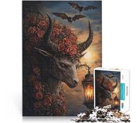 Puzzle 1000 pezzi per adolescenti Capra del diavolo Antistress Vacanza in patria Uccidere il tempo Collezione di artisti, Belle arti 38x26cm