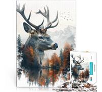 Puzzle 1000 pezzi per adolescenti Capriolo Aiuta il cervello ad allenare i giocattoli che creano dipendenza per coltivare la pazienza Un'opera d'arte 52x38cm