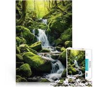 Puzzle 1000 pezzi per adolescenti Cascata a cascata Natura Riduzione dello stress interessante Adatto per la decorazione del desktop 75x50cm