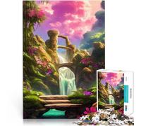 Puzzle 1000 pezzi per adolescenti Cascata nascosta Giocattolo educativo intellettuale decomprimente Adatto per la decorazione del desktop 38x26cm