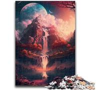 Puzzle 1000 pezzi per adolescenti Cascate colorate 1000 pezzi per adolescenti, gioco educativo per compleanno, Natale per età 14+ 38x26cm