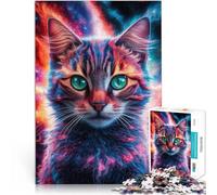 Puzzle 1000 pezzi per adolescenti Cat Galaxy Spielzeug Lernspiele Stressabbau Geeignet für die Schreibtischdekoration52x38cm