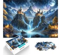 Puzzle 1000 pezzi per adolescenti Cattedrali gotiche di montagna Per il divertimento in famiglia Migliorare l'amore tra le coppie 38x26cm