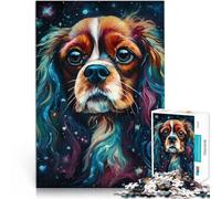 Puzzle 1000 pezzi per adolescenti Cavalier King Charles Span Allena il tuo cervello e le tue mani Gioco educativo per compleanno e Natale 75x50cm