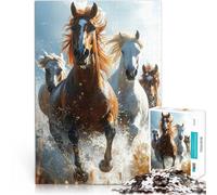 Puzzle 1000 pezzi per adolescenti Cavallo Giocattoli che creano dipendenza e sfidano l'intelligenza del cervello Regalo di opere d'arte 38x26cm
