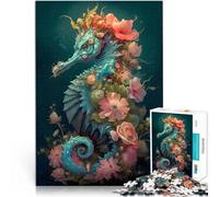 Puzzle 1000 pezzi per adolescenti Cavalluccio marino leggendario Per il divertimento in famiglia Migliorare l'amore tra le coppie 38x26cm
