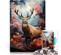 Puzzle 1000 pezzi per adolescenti cervo d'arte Antistress Vacanza in patria Uccidere il tempo Migliorare l'amore tra le coppie 38x26cm