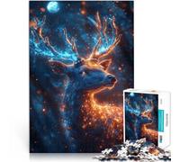 Puzzle 1000 pezzi per adolescenti Cervo dell'anima fantasy giochi divertenti per famiglie Attività divertenti a casa, regali di compleanno, regali di viaggio, 38x26cm