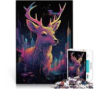 Puzzle 1000 pezzi per adolescenti Cervo divino di flusso di luce Vacanza a casa: uccidere il tempo perché è ideale come regalo per tutta la famiglia 38x26cm