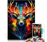 Puzzle 1000 pezzi per adolescenti Cervo Giocattoli che creano dipendenza e sfidano l'intelligenza del cervello Compleanno e regali unici 38x26cm