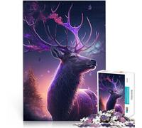 Puzzle 1000 pezzi per adolescenti Cervo Neon Aiuta il cervello ad allenare i giocattoli che creano dipendenza per coltivare la pazienza grande regalo 52x38cm